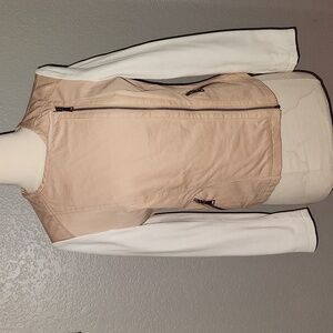 Bagatelle Leather "type" look Retro  Zip up Jacket Size Small lined Pink…